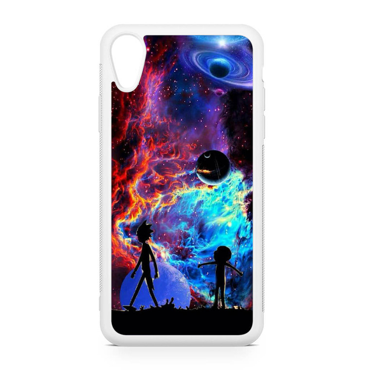 Rick and Morty Flat Galaxy iPhone XR Case