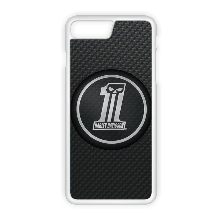 Harley Davidson Custom Dark Logo Carbon iPhone 7 Plus Case