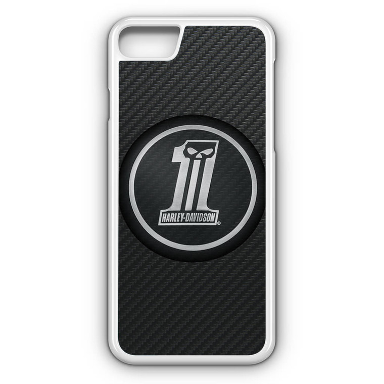 Harley Davidson Custom Dark Logo Carbon iPhone 8 Case