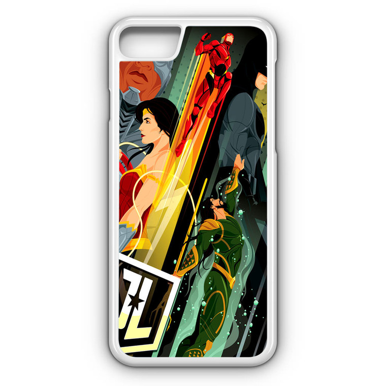 Justice League Poster iPhone 8 Case