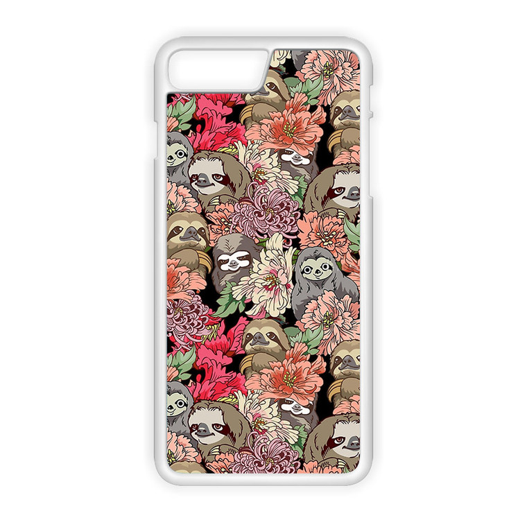 Because Sloth Flower iPhone 8 Plus Case
