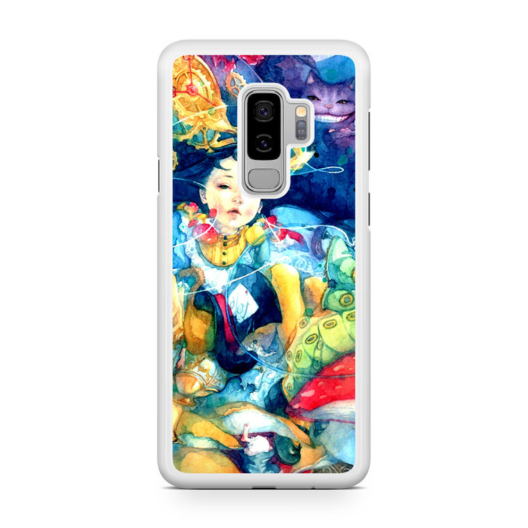 Alice In Wonderland Watercolor Painting Samsung Galaxy S9 Plus Case