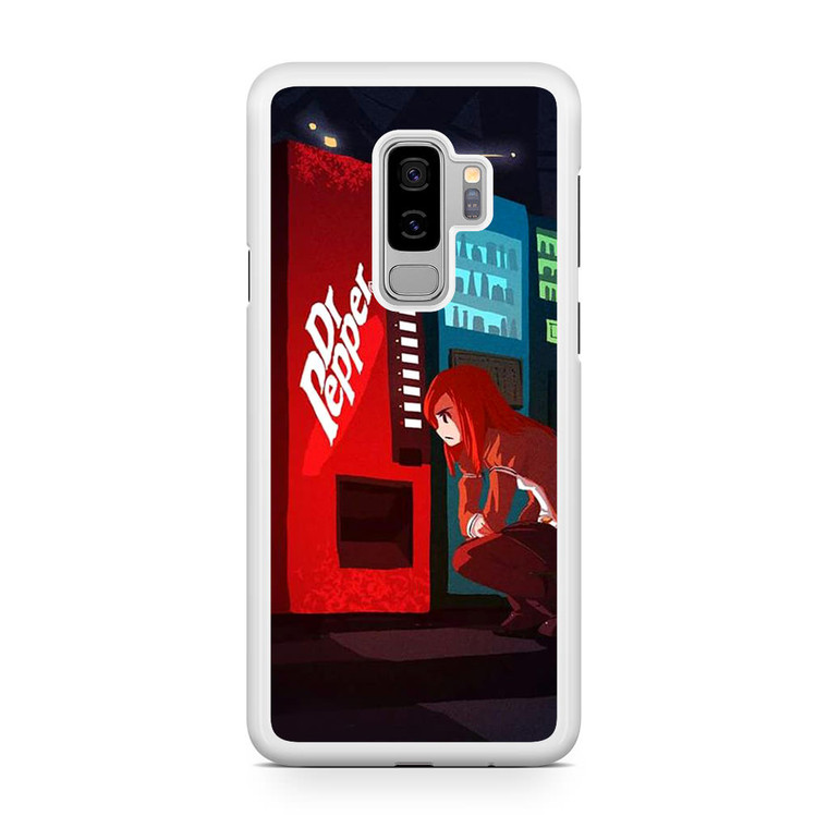 Makise Kurisu Dr Pepper Machine Samsung Galaxy S9 Plus Case
