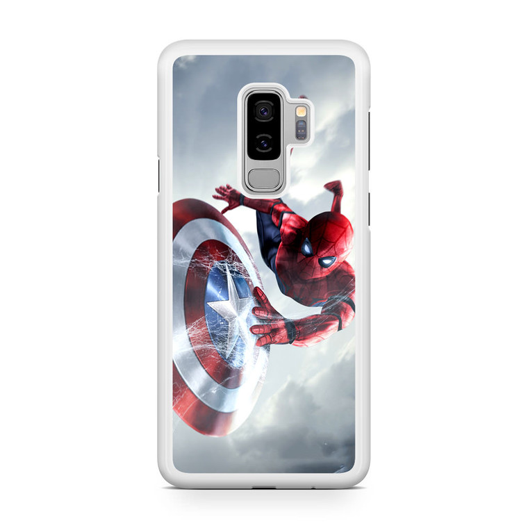 Spiderman Captain America Shield Samsung Galaxy S9 Plus Case