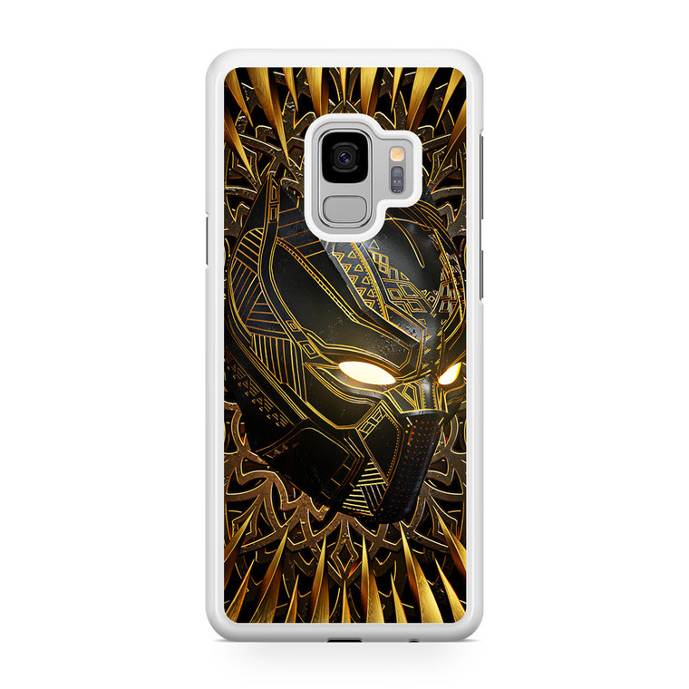 Black Panther Gold Mask Samsung Galaxy S9 Case