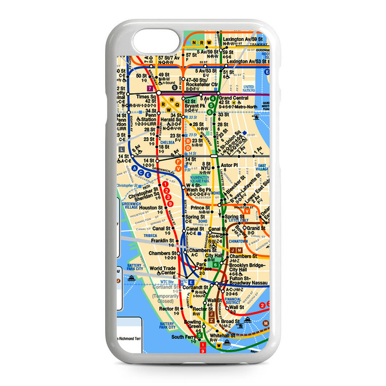 NYC Subway Map iPhone 6/6S Case