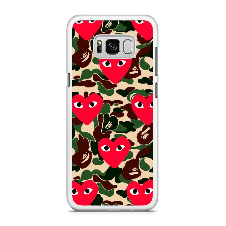 Bape x Comme Des Garcon Camo Samsung Galaxy S8 Plus Case