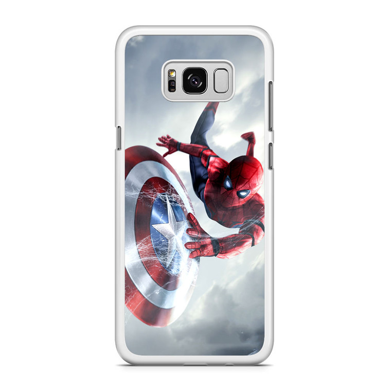 Spiderman Captain America Shield Samsung Galaxy S8 Plus Case