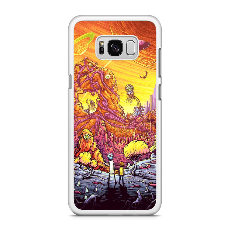 Rick and Morty Alien Planet Samsung Galaxy S8 Case