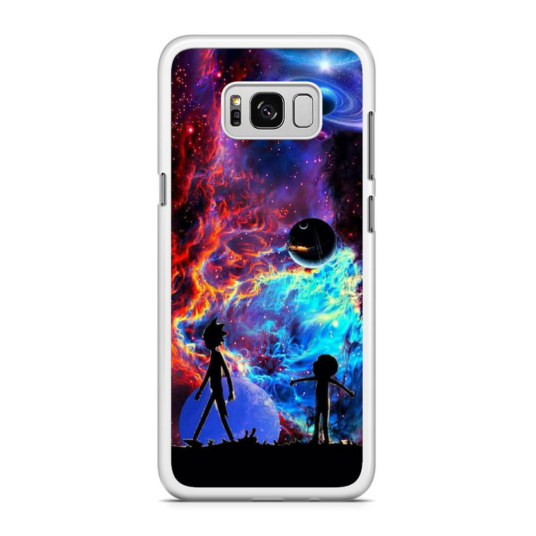 Rick and Morty Flat Galaxy Samsung Galaxy S8 Case