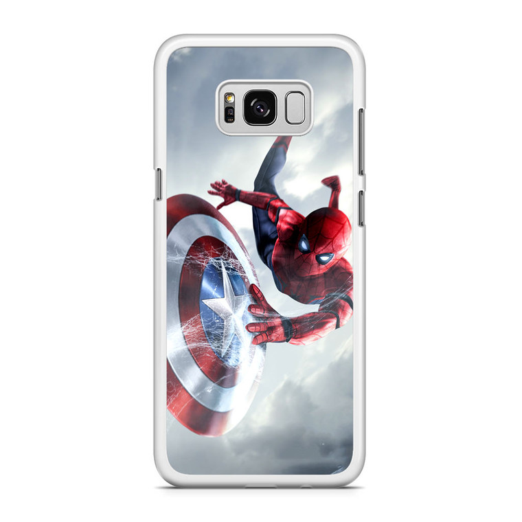 Spiderman Captain America Shield Samsung Galaxy S8 Case