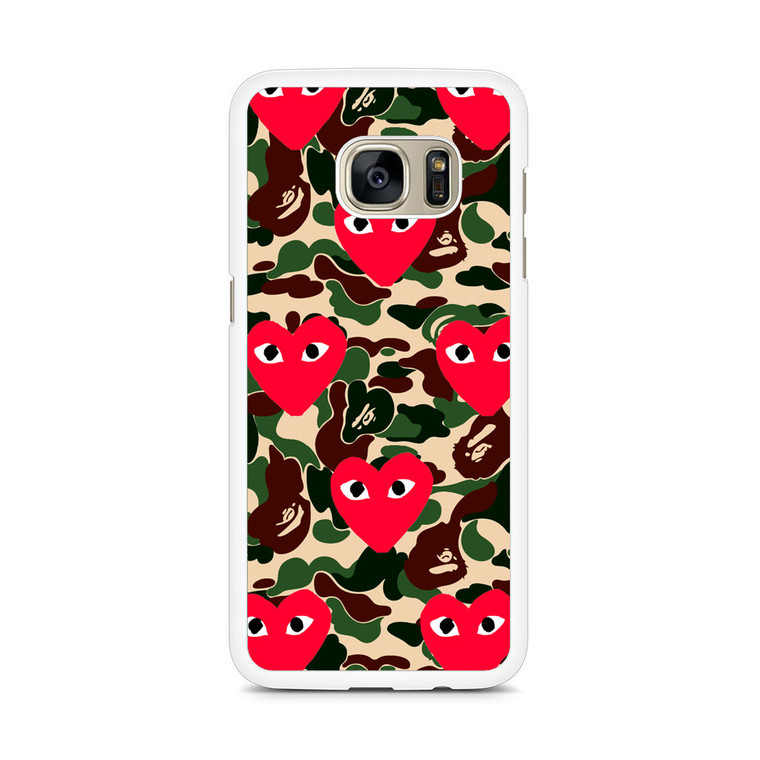 Bape x Comme Des Garcon Camo Samsung Galaxy S7 Edge Case