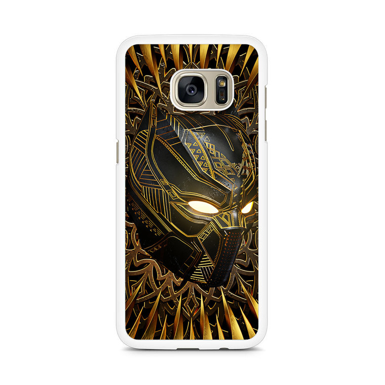Black Panther Gold Mask Samsung Galaxy S7 Edge Case