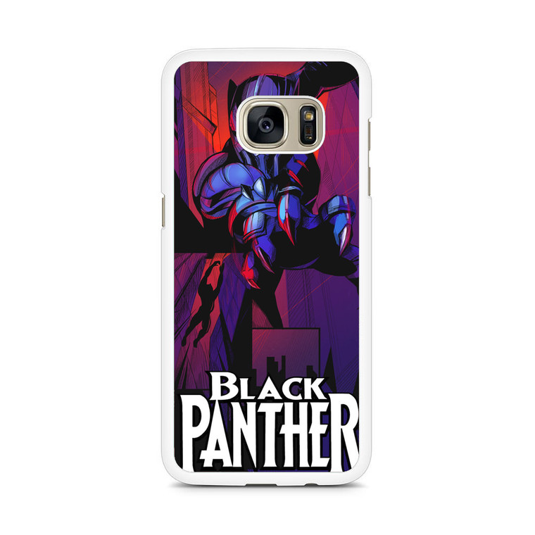 Black Panther Movie Artwork Samsung Galaxy S7 Edge Case