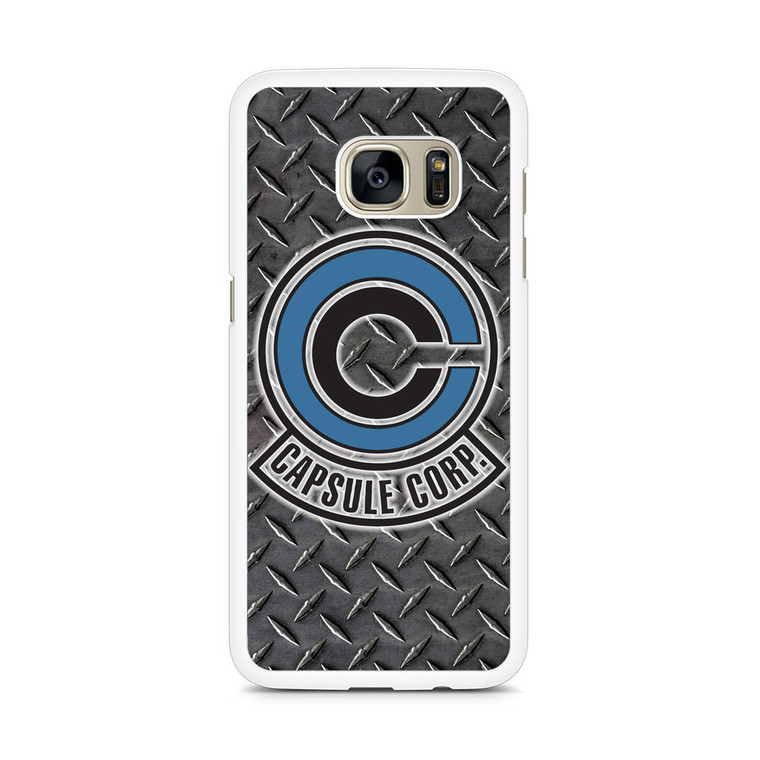 Capsule Corp Metal Logo Dragon Ball Z Samsung Galaxy S7 Edge Case