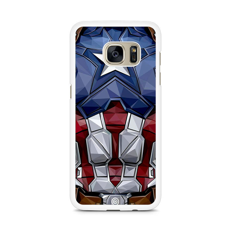 Captain America Comic Costume Samsung Galaxy S7 Edge Case