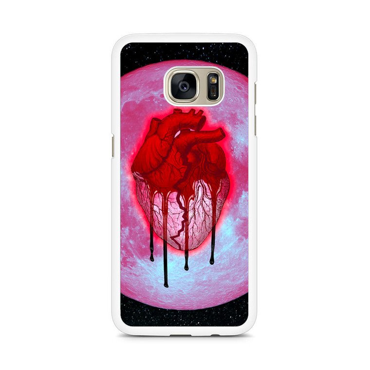 Chris Brown Heartbreak on a Full Moon Samsung Galaxy S7 Edge Case