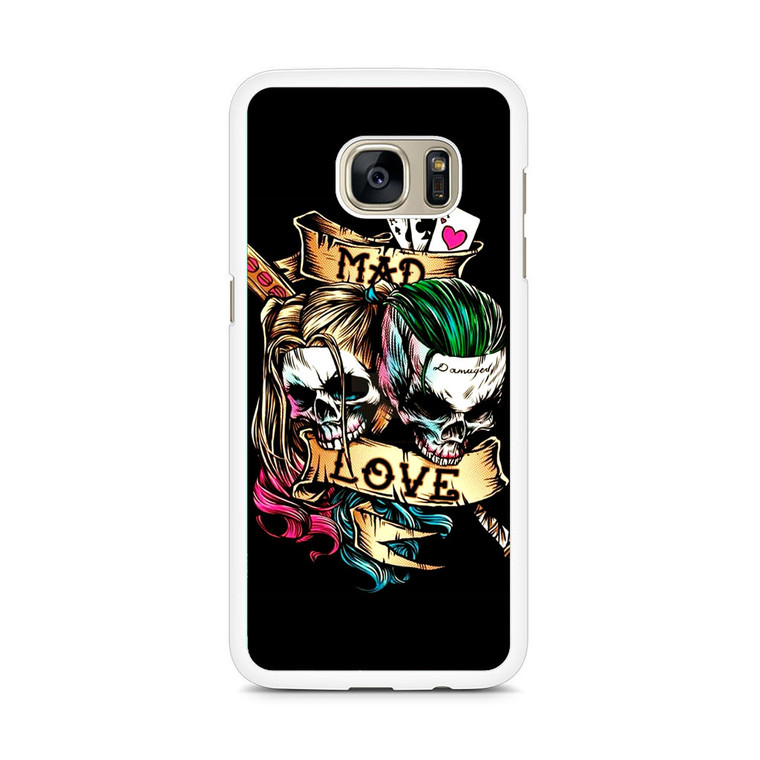Mad Love Of Harley Quinn And Joker Samsung Galaxy S7 Edge Case