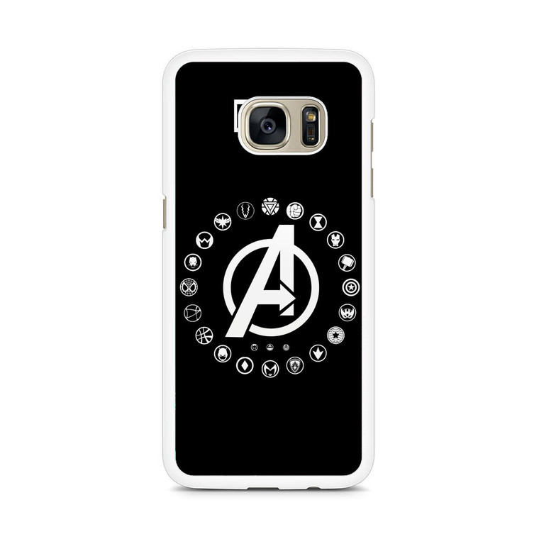 Marvel Universe Logo Samsung Galaxy S7 Edge Case