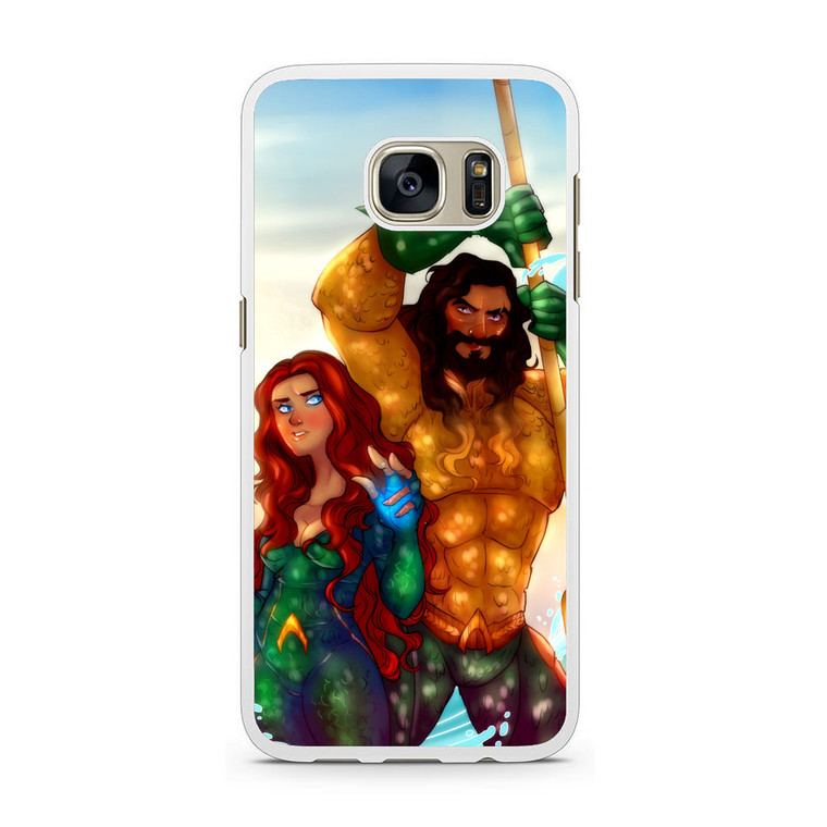Aquaman And Mera Artwork Samsung Galaxy S7 Case