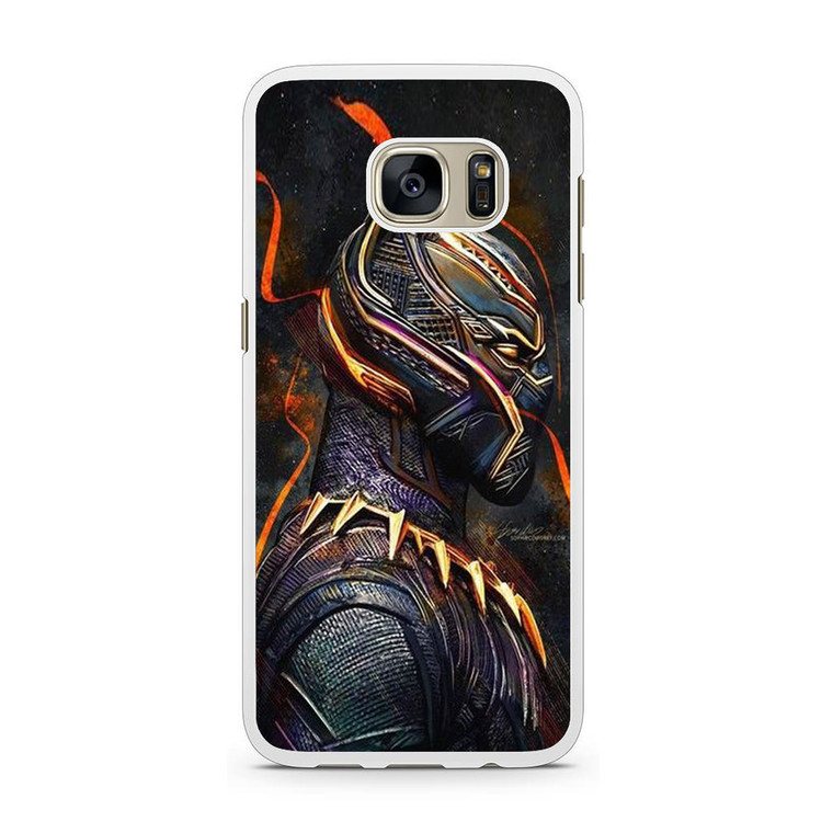 Black Panther Heroes Poster Samsung Galaxy S7 Case