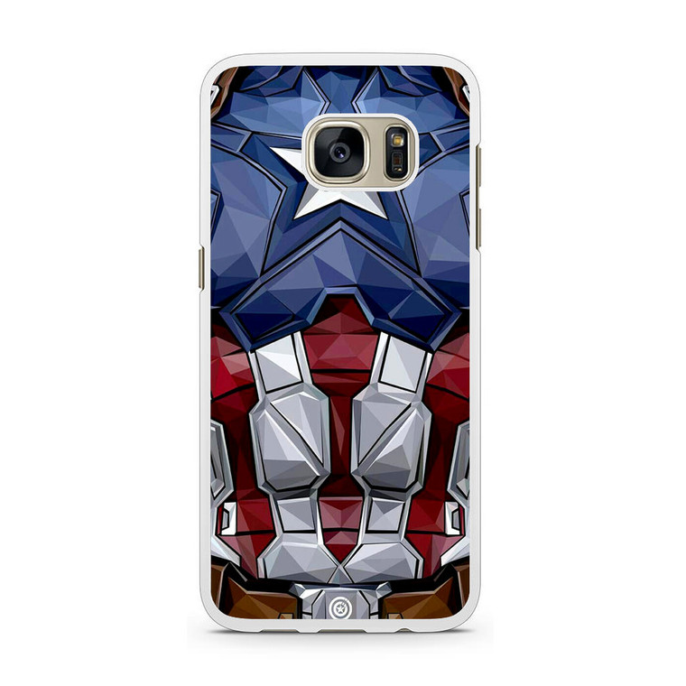 Captain America Comic Costume Samsung Galaxy S7 Case