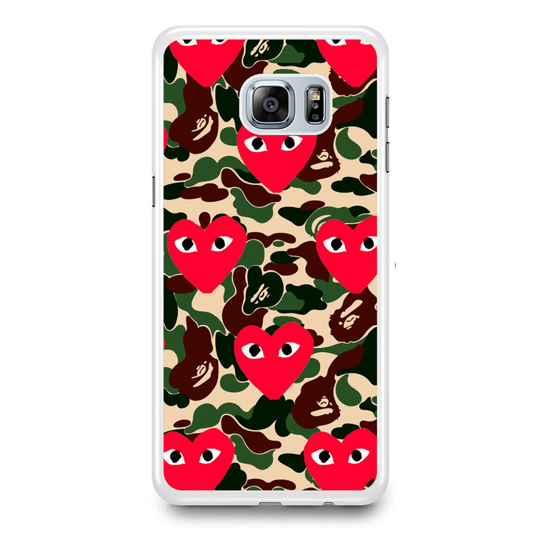 Bape x Comme Des Garcon Camo Samsung Galaxy S6 Edge Plus Case