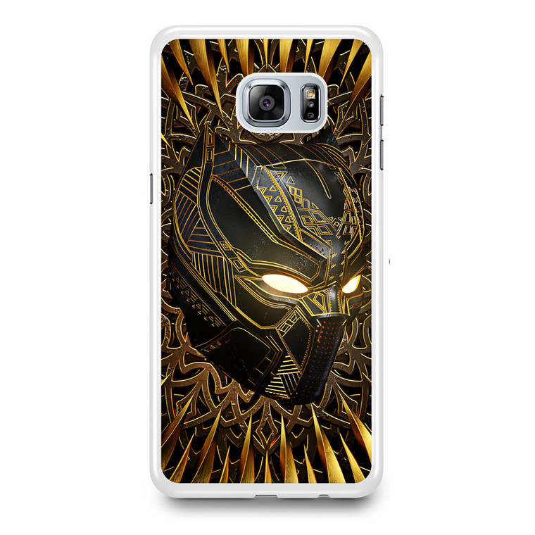 Black Panther Gold Mask Samsung Galaxy S6 Edge Plus Case