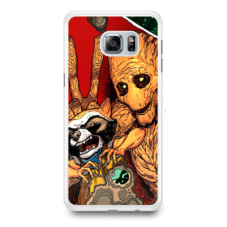 Guardian Of The Galaxy Rocket Raccoon groot Samsung Galaxy S6 Edge Plus Case