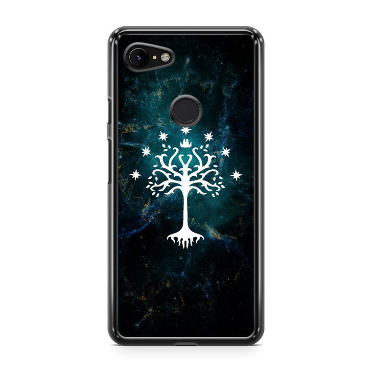 White Tree in Galaxy Nebula Google Pixel 3 XL Case