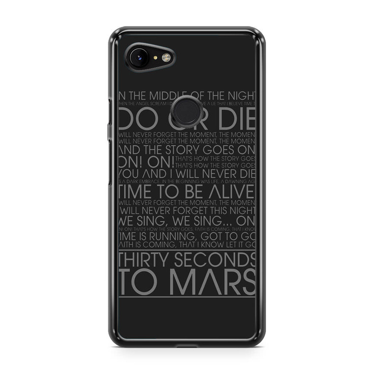 30 Second To Mars Do Or Die Google Pixel 3 XL Case