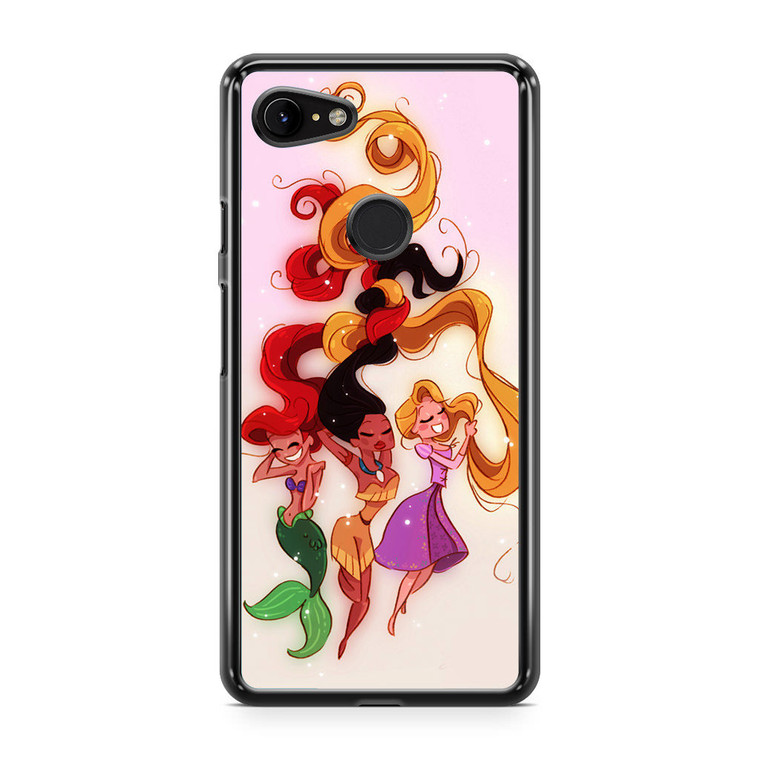 Ariel Pocahontas Rapunzel Disney Google Pixel 3 XL Case