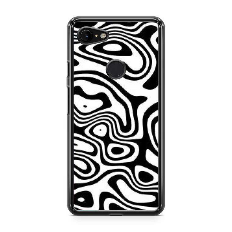 Abstract Black and White Background Google Pixel 3 XL Case