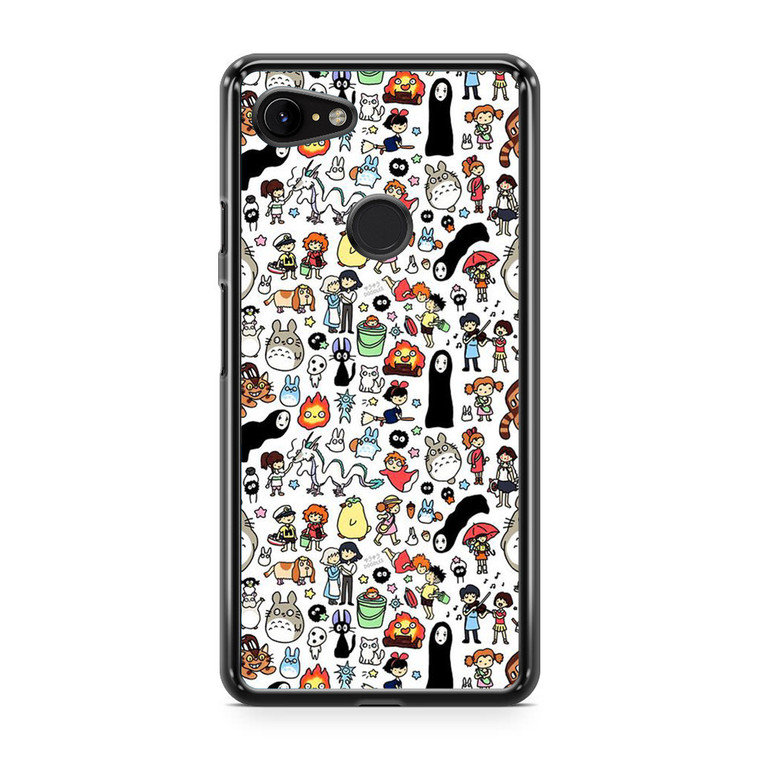 Kawaii Studio Ghibli Character Google Pixel 3 XL Case