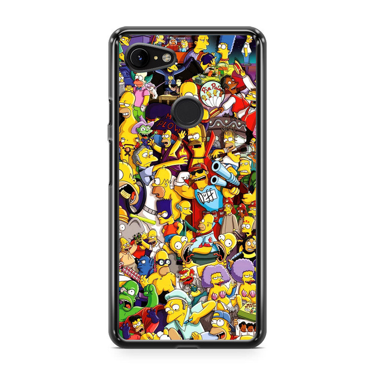 The Simpsons Characters Google Pixel 3 XL Case