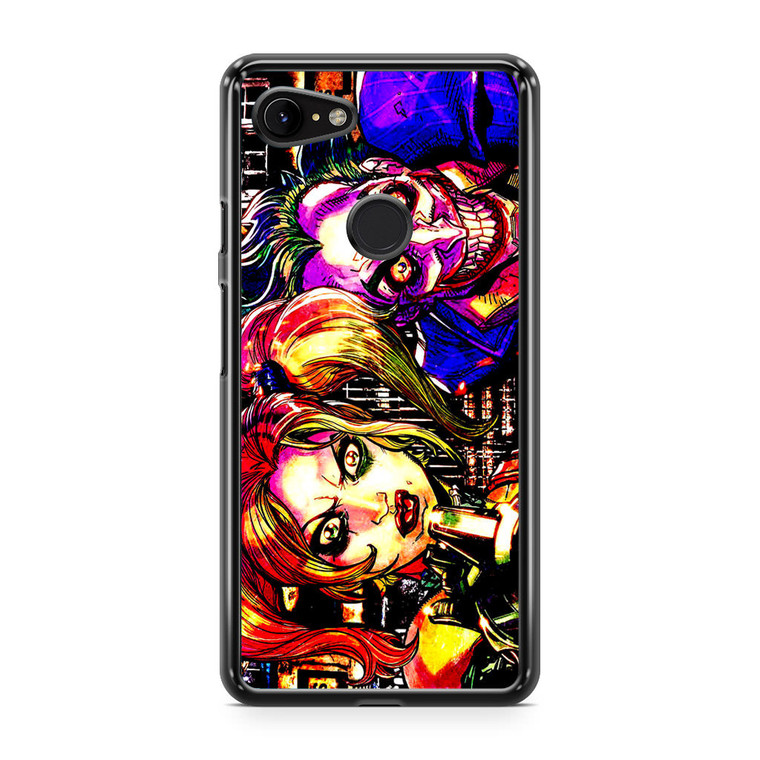 Harley Quinn Joker Comics Art Google Pixel 3 XL Case
