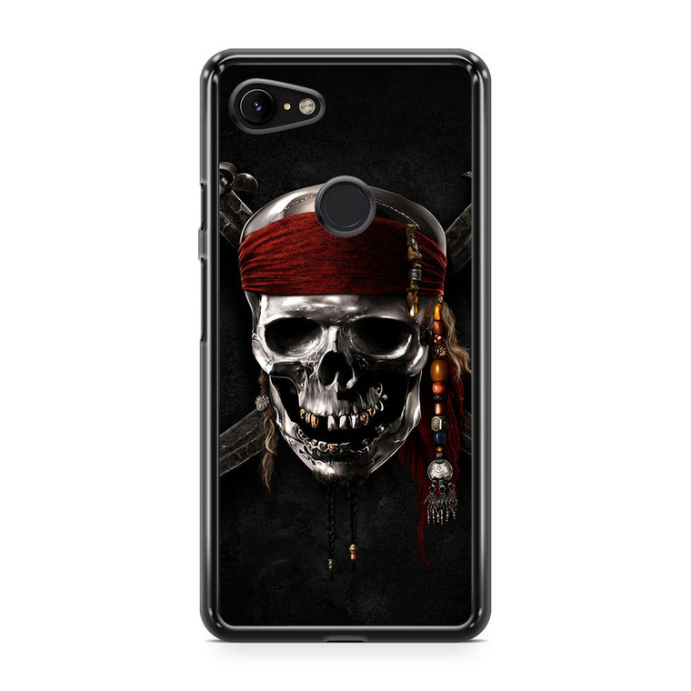Pirates of Carribean Skull Logo Google Pixel 3 XL Case