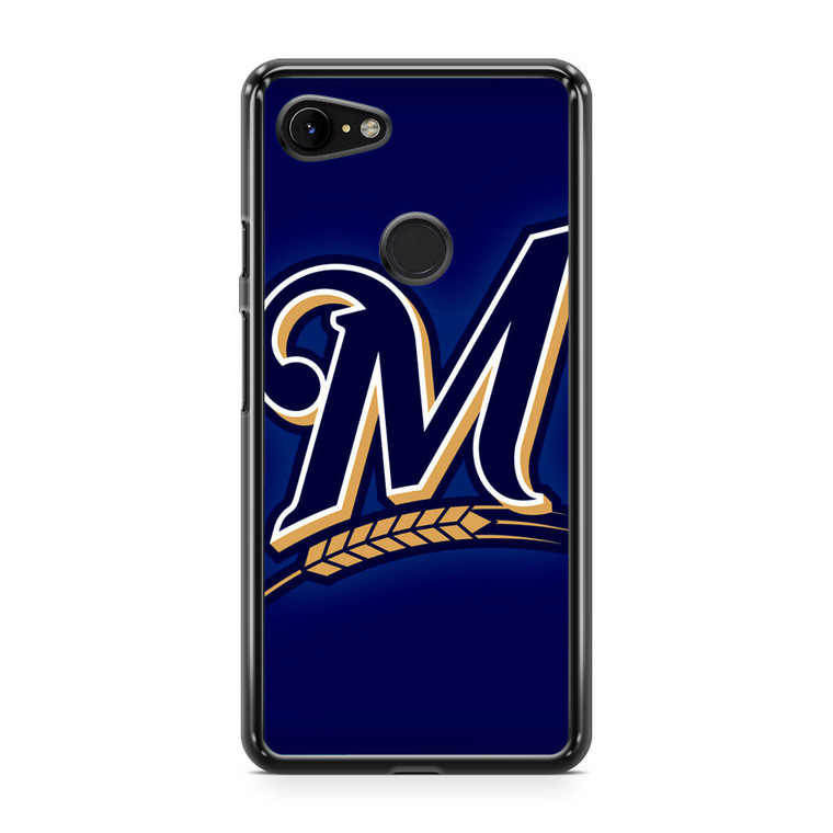 Milwaukee Brewers Baseball Team Logo Google Pixel 3 XL Case