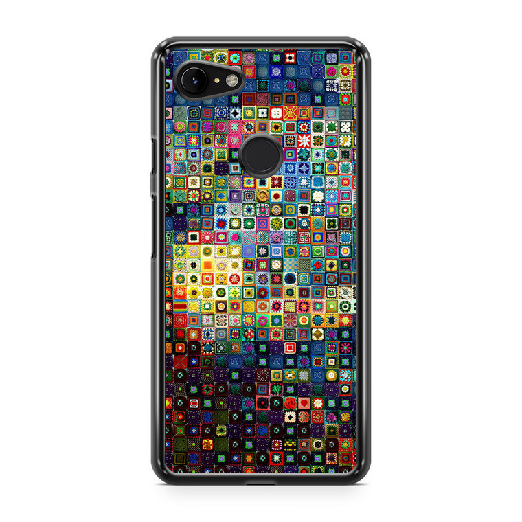 Vincent Van Gogh Starry Night Tiles Google Pixel 3 XL Case