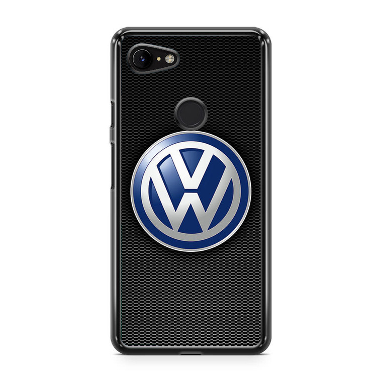 VW Logo Black Carbon Google Pixel 3 XL Case