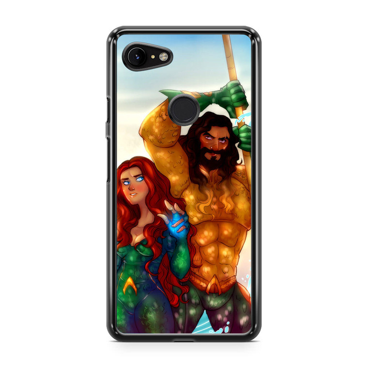 Aquaman And Mera Artwork Google Pixel 3 XL Case
