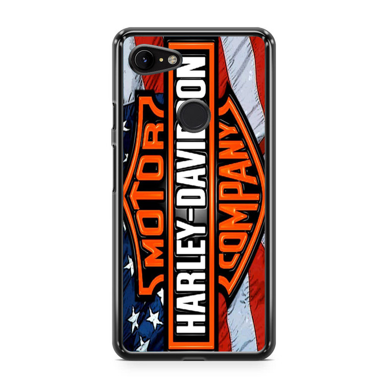 Harley Davidson Flag Google Pixel 3 XL Case