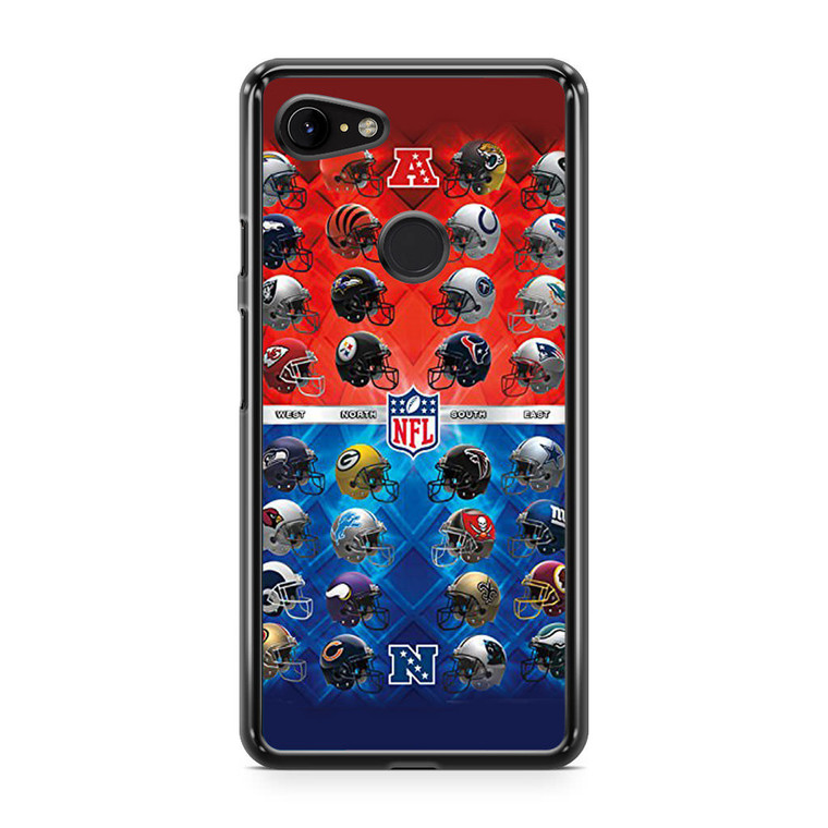 NFL Football Helmets Official Google Pixel 3 XL Case