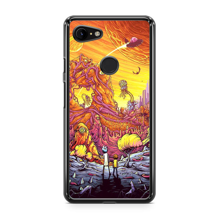 Rick and Morty Alien Planet Google Pixel 3 XL Case