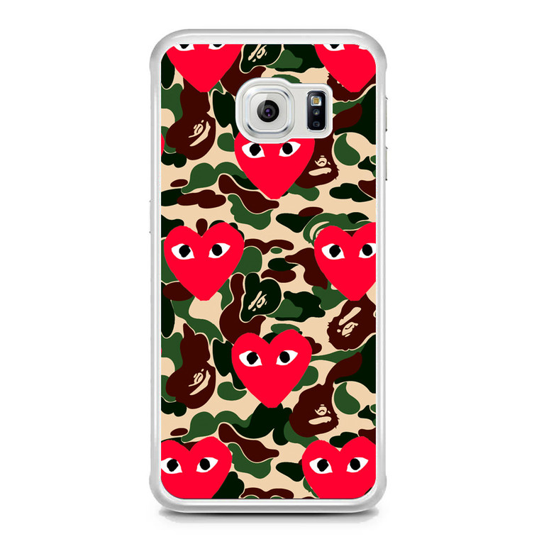 Bape x Comme Des Garcon Camo Samsung Galaxy S6 Edge Case