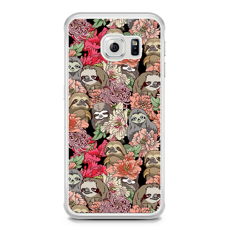 Because Sloth Flower Samsung Galaxy S6 Edge Case