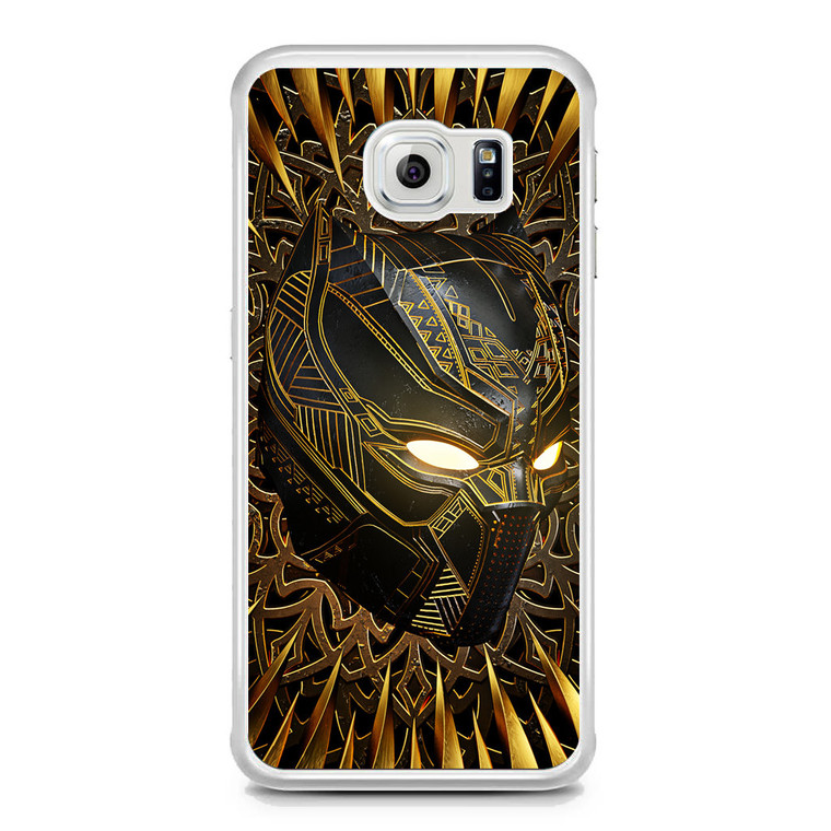 Black Panther Gold Mask Samsung Galaxy S6 Edge Case