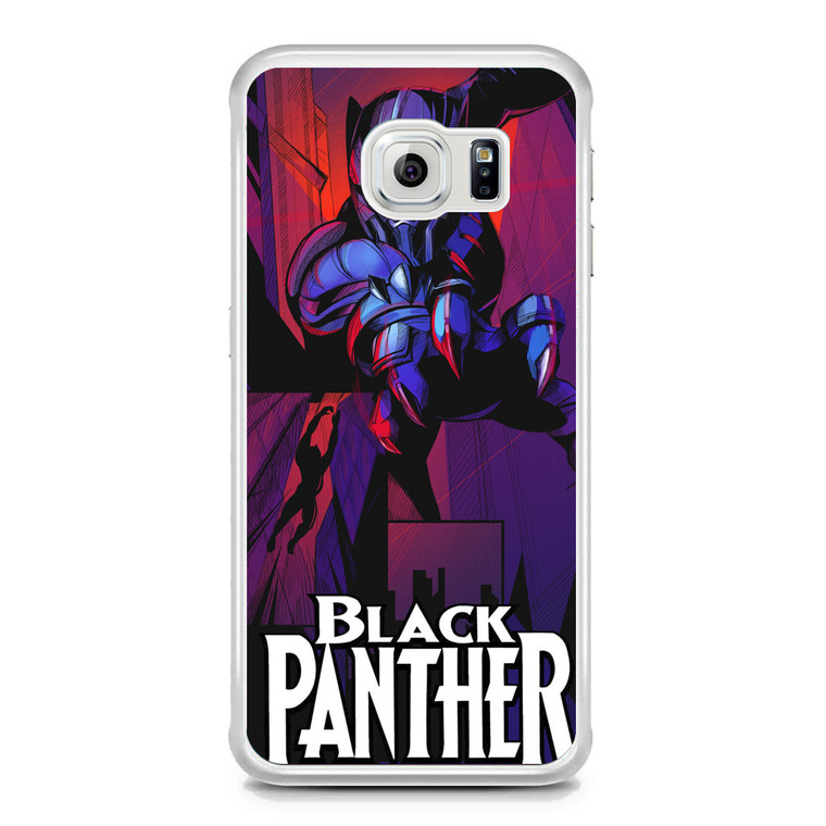 Black Panther Movie Artwork Samsung Galaxy S6 Edge Case