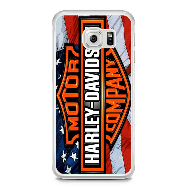 Harley Davidson Flag Samsung Galaxy S6 Edge Case