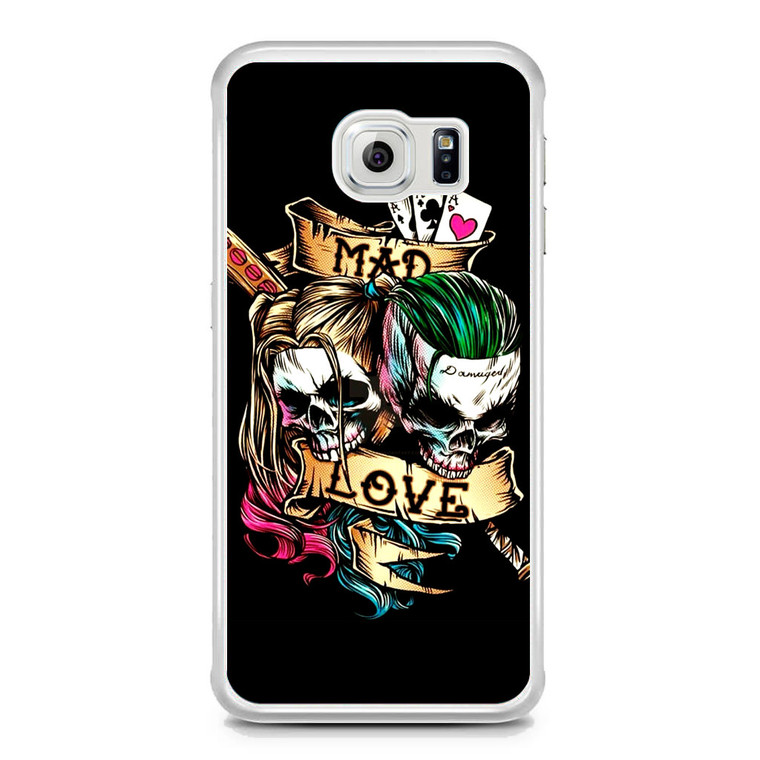 Mad Love Of Harley Quinn And Joker Samsung Galaxy S6 Edge Case